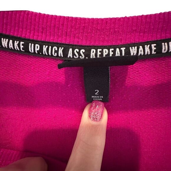 Torrid Scoop Neck Raglan Long Sleeve Pullover Knit Top Pink Size 2 - Picture 4 of 7